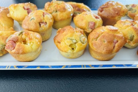 Cliquez pour zoomer ! Mini muffins au jambon et olives vertes Thermomix par Sylvie