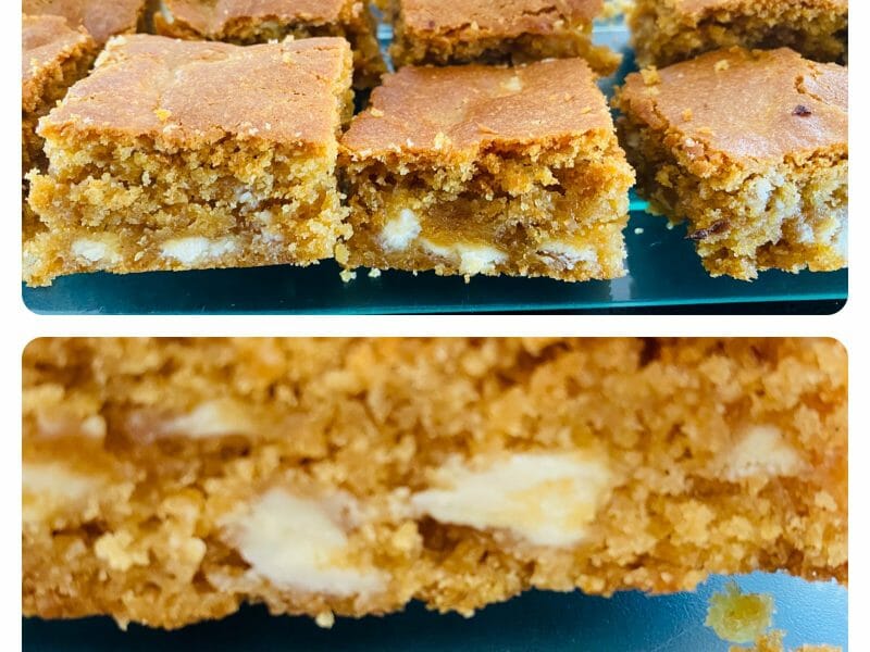 Cliquez pour zoomer ! Carrés spéculoos et chocolat blanc Thermomix par Sylvie