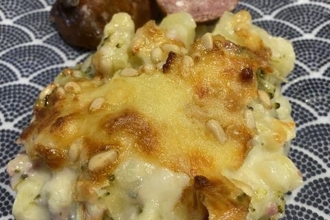 Cliquez pour zoomer ! Gratin de pommes de terre et brocolis Thermomix par Sylvie