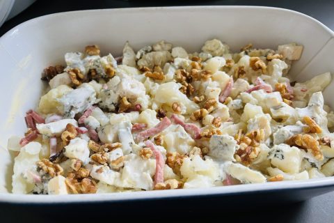 Cliquez pour zoomer ! Gratin de chou-fleur au gorgonzola et aux noix Thermomix par Sylvie