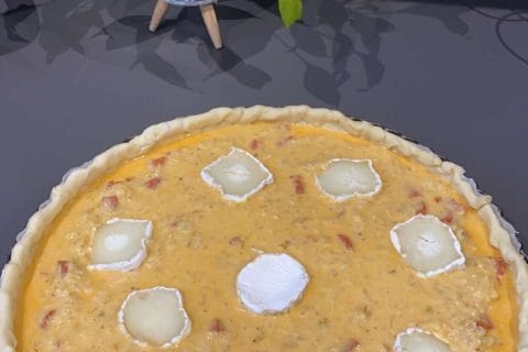 Cliquez pour zoomer ! Quiche fenouil, chèvre et chorizo Thermomix par Sylvie