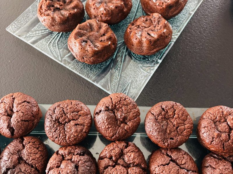 Cliquez pour zoomer ! Browfins choco banane et pécan Thermomix par Sylvie