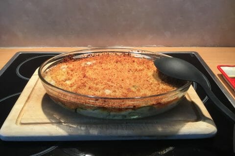 Cliquez pour zoomer ! Crumble courgettes, chèvre et lardons Thermomix par Sylvie