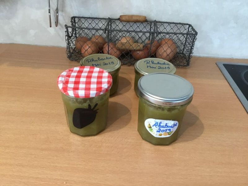 Cliquez pour zoomer ! Confiture de rhubarbe Thermomix par Sylvie