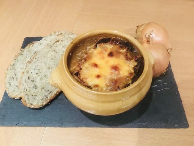 Cliquez pour zoomer ! Gratinée à l’oignon Thermomix par Sylvie