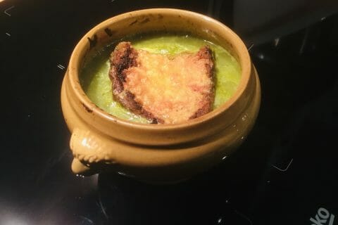Cliquez pour zoomer ! Soupe de poireaux gratinée au Thermomix