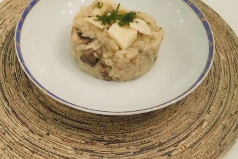 Cliquez pour zoomer ! Risotto au gorgonzola et champignons au Thermomix