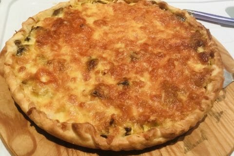 Cliquez pour zoomer ! Tarte au poulet et champignons au Thermomix