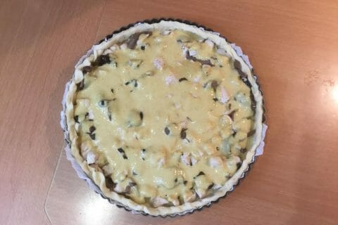 Cliquez pour zoomer ! Tarte au poulet et champignons au Thermomix
