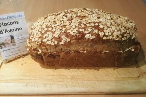 Cliquez pour zoomer ! Pain aux flocons d’avoine et au miel au Thermomix