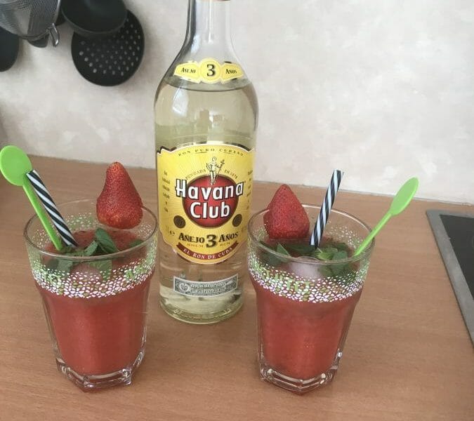 Cliquez pour zoomer ! Mojito fraise Thermomix par Sylvie