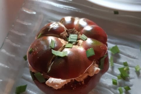 Cliquez pour zoomer ! Tomates farcies au thon au Thermomix