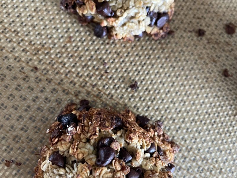 Cliquez pour zoomer ! Biscuits avoine, banane et chocolat Thermomix par fonf