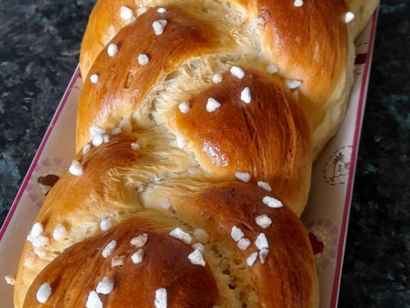 Cliquez pour zoomer ! Brioche tressée à la mie filante Thermomix par flo72