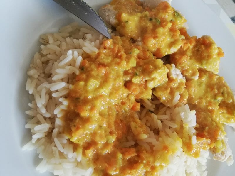 Cliquez pour zoomer ! Poulet coco aux 3 épices Thermomix par Co-Co