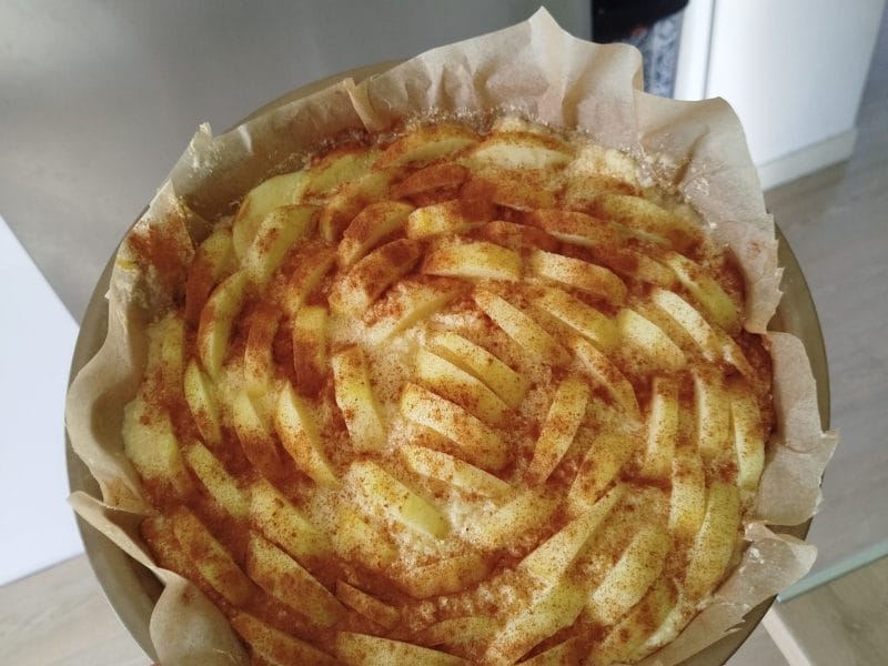 Cliquez pour zoomer ! Tarte aux pommes sans pâte Thermomix par baboulinette