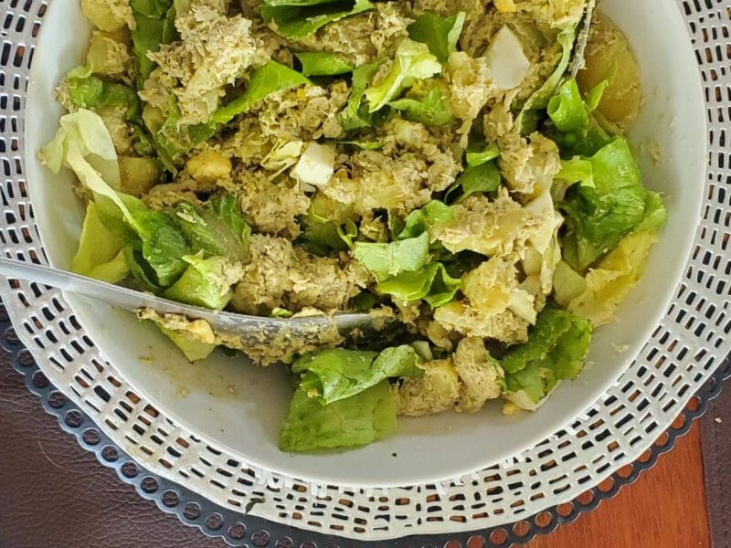 Cliquez pour zoomer ! Salade de poulet au pesto rosso Thermomix par Gavotine34