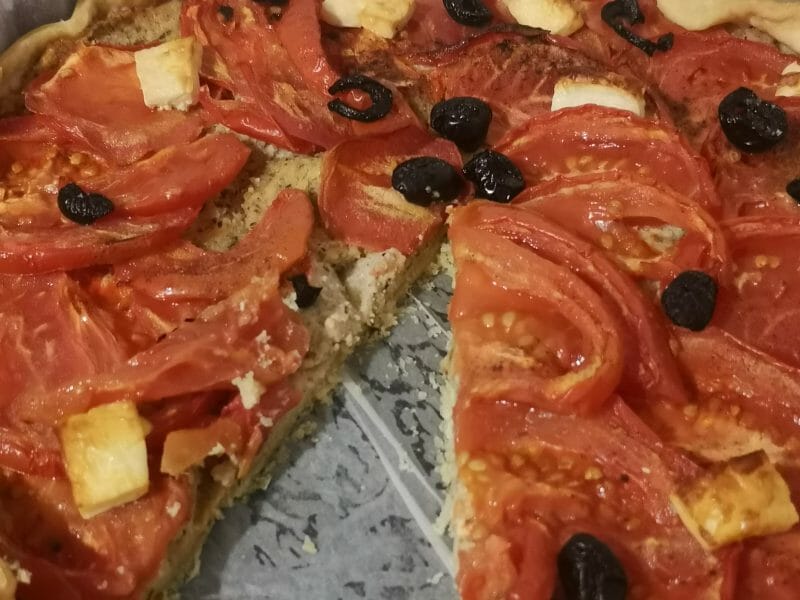 Cliquez pour zoomer ! Tarte tomates et amandes Thermomix par JennyBatmom
