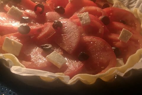 Cliquez pour zoomer ! Tarte tomates et amandes Thermomix par JennyBatmom