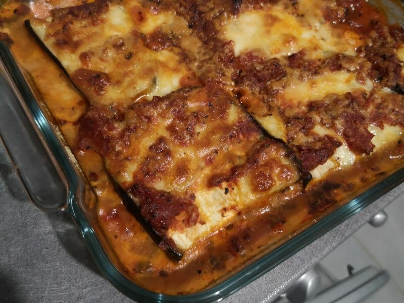 Cliquez pour zoomer ! Aubergines à la parmesane Thermomix par JennyBatmom