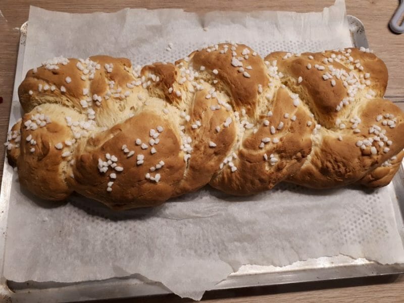 Cliquez pour zoomer ! Brioche tressée à la mie filante Thermomix par oalylo31