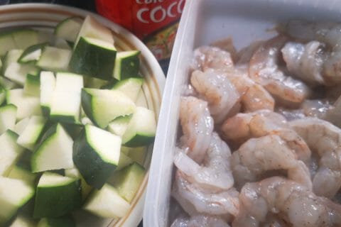 Cliquez pour zoomer ! Curry de crevettes au lait de coco Thermomix par Fabiola974