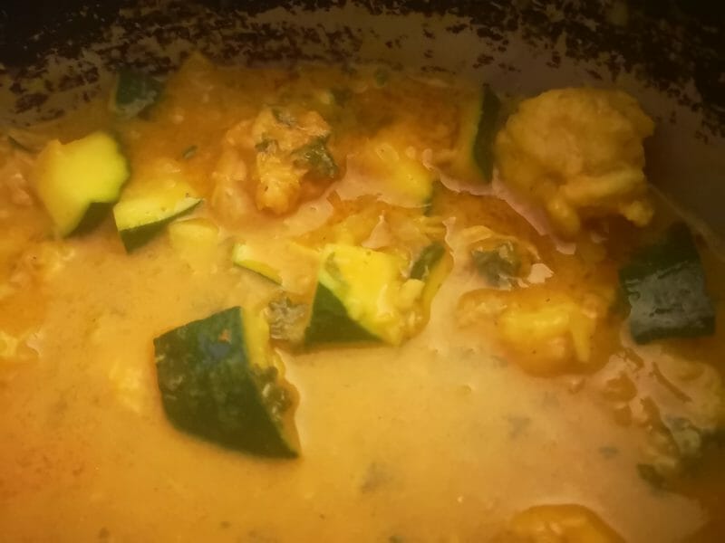 Cliquez pour zoomer ! Curry de crevettes au lait de coco Thermomix par Fabiola974