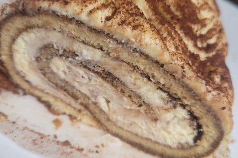 Cliquez pour zoomer ! Bûche Tiramisu Thermomix par Fabiola974