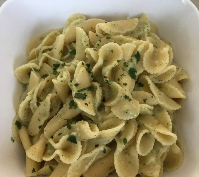 Cliquez pour zoomer ! Farfalle à la crème de courgettes Thermomix par emival