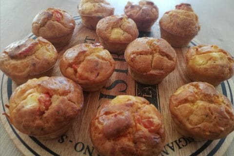 Cliquez pour zoomer ! Cake aux poivrons, fêta et olives au Thermomix