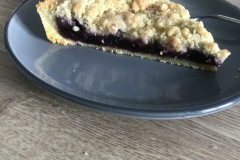 Cliquez pour zoomer ! Tarte aux cerises façon crumble Thermomix par Laurine_42