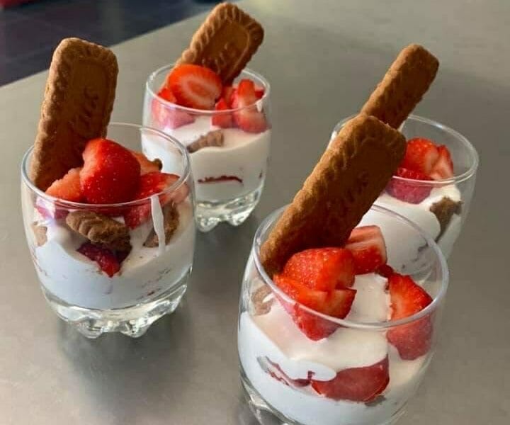 Cliquez pour zoomer ! Tarte aux fraises destructurée Thermomix par fabylix