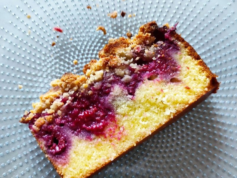 Cliquez pour zoomer ! Crumb cake framboises Thermomix par Asfoyette