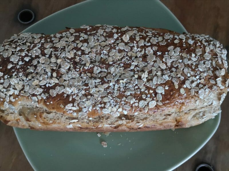 Cliquez pour zoomer ! Pain aux flocons d’avoine et au miel Thermomix par l@etitia13