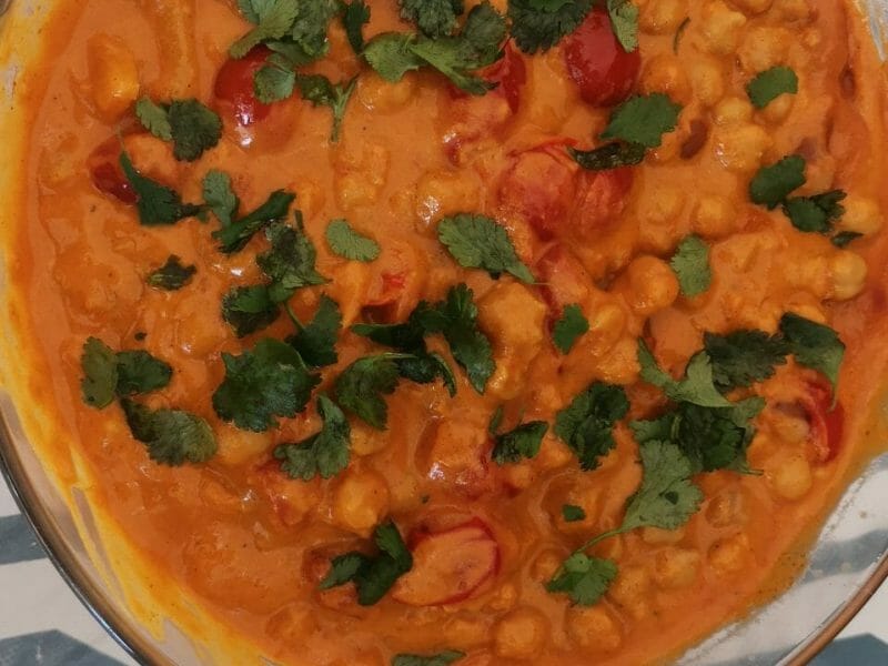 Cliquez pour zoomer ! Curry de pois chiches au lait de coco Thermomix par l@etitia13