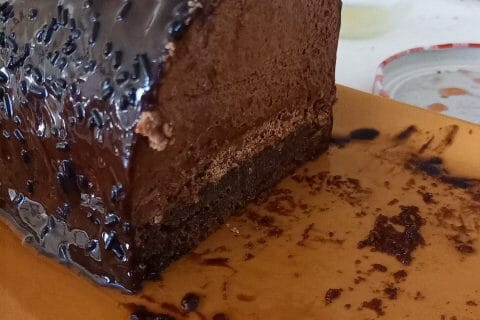 Cliquez pour zoomer ! Bûche mousse au chocolat Thermomix par gini000