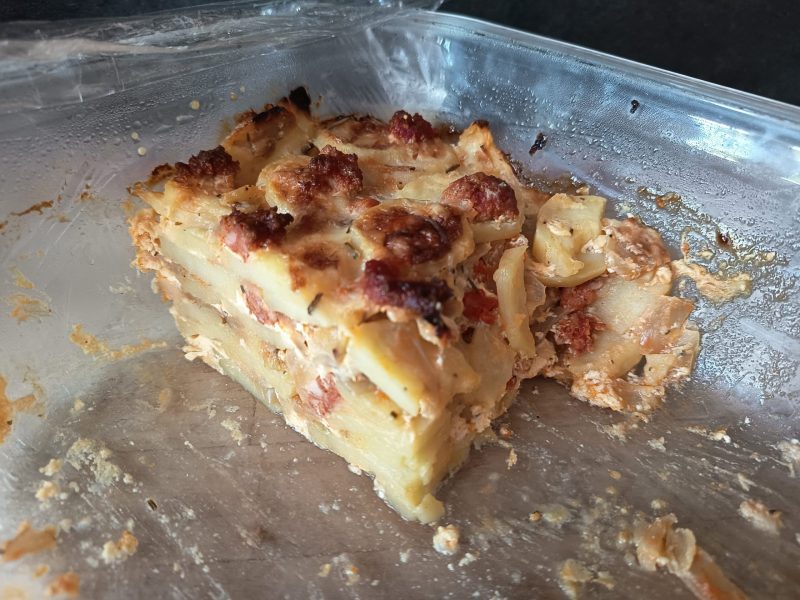 Cliquez pour zoomer ! Gratin de pommes de terre au chorizo Thermomix par SpatioM