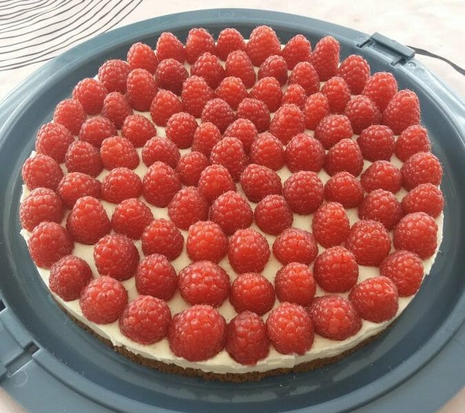 Cliquez pour zoomer ! Tarte aux fraises sans cuisson Thermomix par JessNaoEden