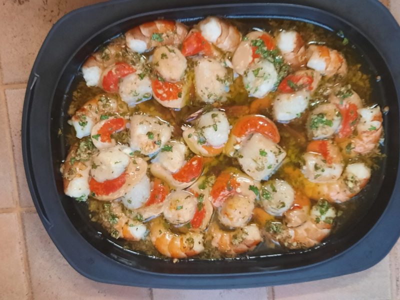 Cliquez pour zoomer ! Crevettes à l’ail Thermomix par Sanbon