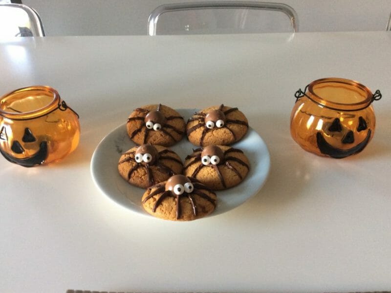 Cliquez pour zoomer ! Spider cookies (cookies araignées) Thermomix par faurelie