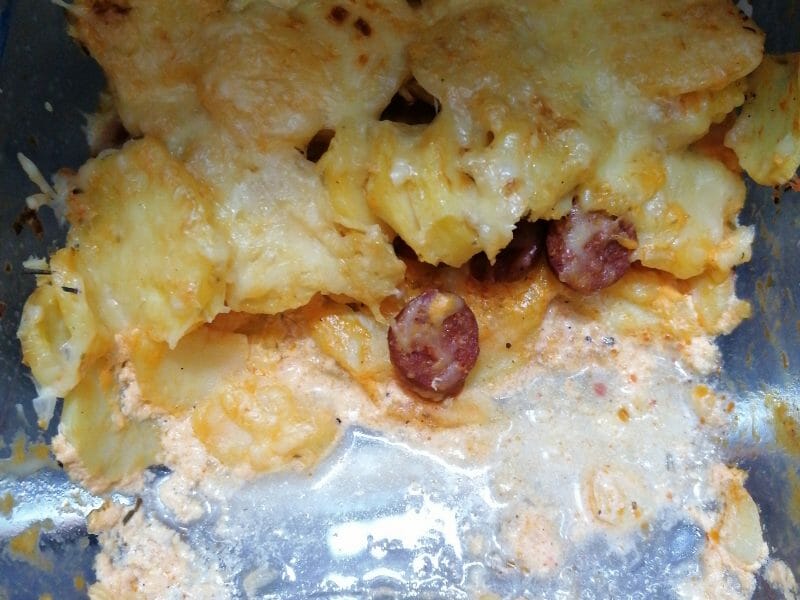 Cliquez pour zoomer ! Gratin de pommes de terre au chorizo Thermomix par petitesev