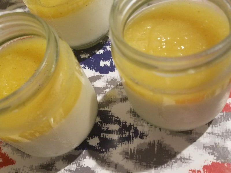 Cliquez pour zoomer ! Panna cotta ananas et lait de coco Thermomix par Deedee972