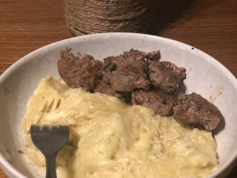 Cliquez pour zoomer ! Purée de pommes de terre et patates douces Thermomix par Mariebcr