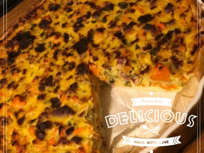 Cliquez pour zoomer ! Tarte courgettes et carottes Thermomix par Mariebcr
