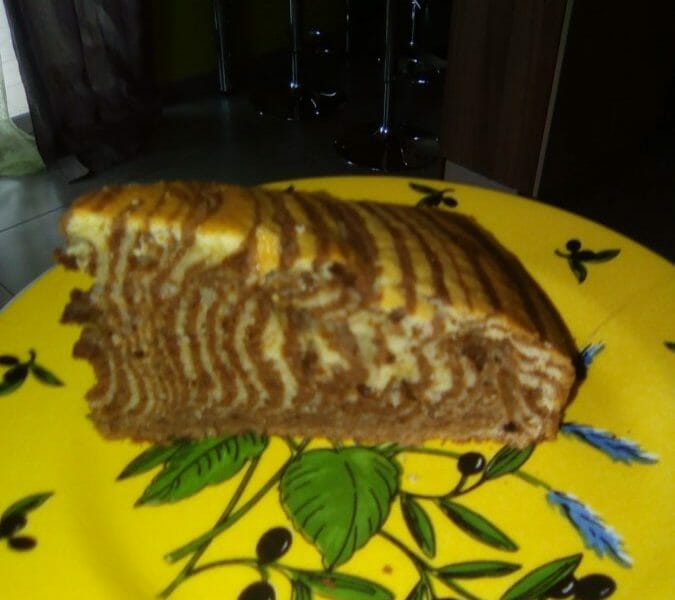 Cliquez pour zoomer ! Gâteau zébré Thermomix par CelineAuxpaysdesmerveilles