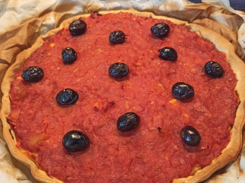 Cliquez pour zoomer ! Tarte brandade et tomate Thermomix par Bea601