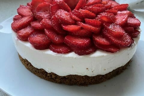 Cliquez pour zoomer ! Tarte aux fraises sans cuisson Thermomix par Karlouchette