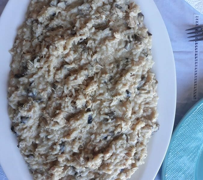 Cliquez pour zoomer ! Risotto poulet et champignons Thermomix par Abbas