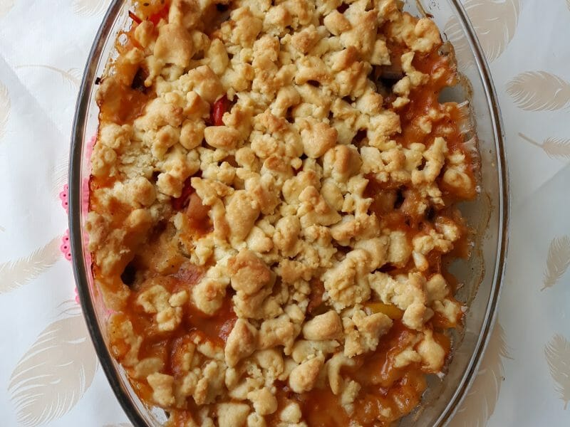 Cliquez pour zoomer ! Crumble aux légumes provençaux Thermomix par Abbas