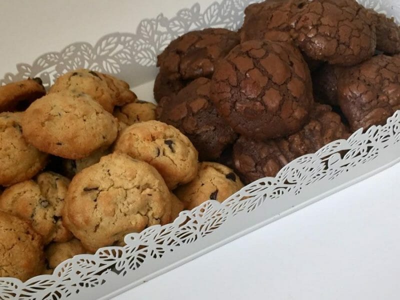 Cliquez pour zoomer ! Cookies beurre de cacahuète et pépites de chocolat Thermomix par Ainsi fait Soso